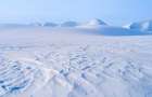 Filchnerfonna ice shelf during winter, Spitzbergen in the Svalbard. Scandinavia, Norway. Art Print